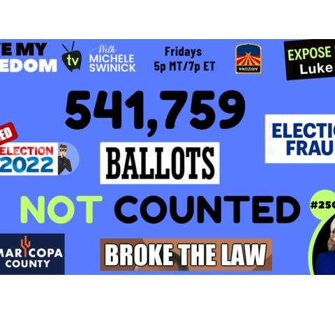 250 NOV 8 ELECTION: 541,749 Ballots NOT Counted - The LAW Was BROKEN! Ep #6
