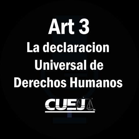 Articulo 3 declaración universal de Derechos Humanos