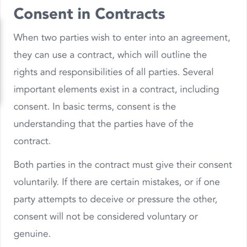 Consent contract binding and servitors part 2