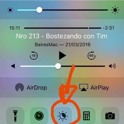 Pantalla que adormece: Night shift en iOS 9.3
