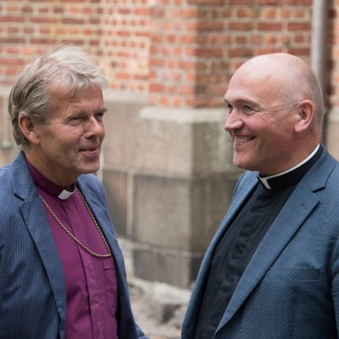 Jan Otto Myrseth (t.h.) gleder seg over å få bli biskop