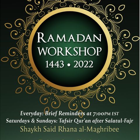 Episode 38 - 01 Ramadan Workshop 1433 - 2022