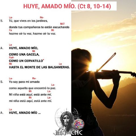 HUYE, AMADO MÍO. (Ct 8, 10-14) - Instrumental