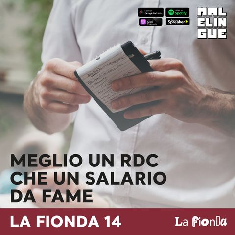 Puntata 14 - Meglio un RdC che un salario da fame