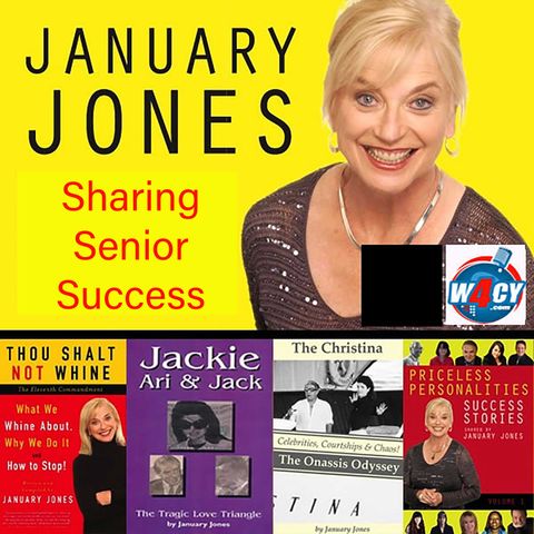 January Jones sharing Senior Golden Bachelorette & Chicago Honey Bear - Renee Halverson-Wright