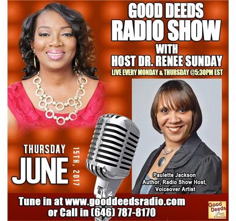 Paulette Jackson Author, Radio Show Host, Voiceover Artist shares Good Deeds
