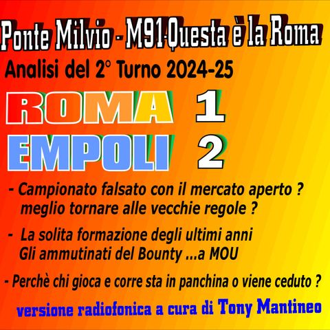 Roma Empoli 1-2 di Tony Mantineo Radiofonica