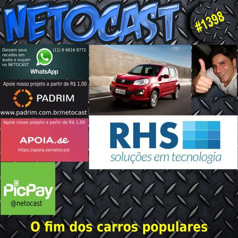 NETOCAST 1398 DE 22/02/2021 - O FIM DO CARRO POPULAR