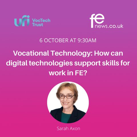 How can digital technologies support skills for work in FE?