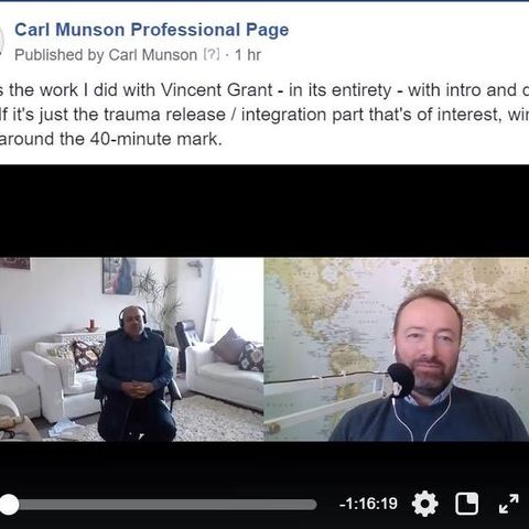 Childhood Trauma Integration Process - A Live Recording with Vinny Grant & Carl Munson