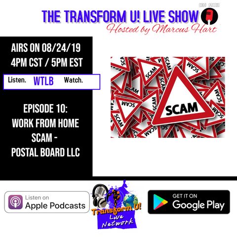Episode 10: Work from Home Scam - Postal Board LLC