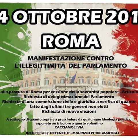 MANIFESTAZIONE AUTORIZZATA - 14 ottobre 2016 Roma