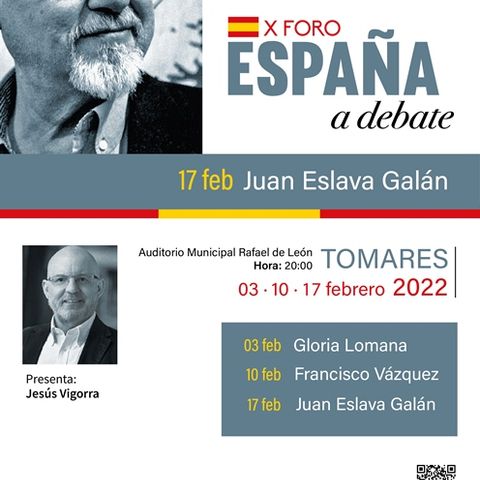 Juan Eslava Galán clausura el Foro España a Debate 2022