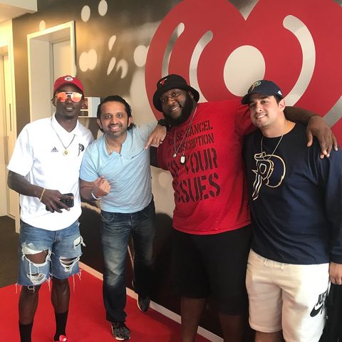 Dj Pup Dawg with Claiborne Mardy and Jawad of the Pirates