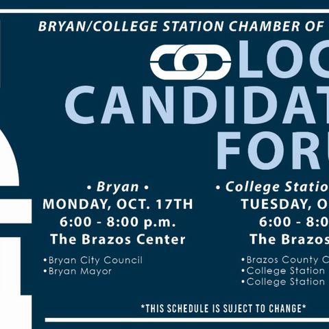 B/CS chamber of commerce candidates forum: College Station mayor