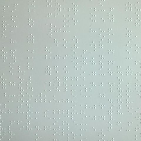 Wet and windy while thinking in Braille.