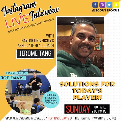 Instagram Live Interview with Baylor's Associate Head Coach Jerome Tang