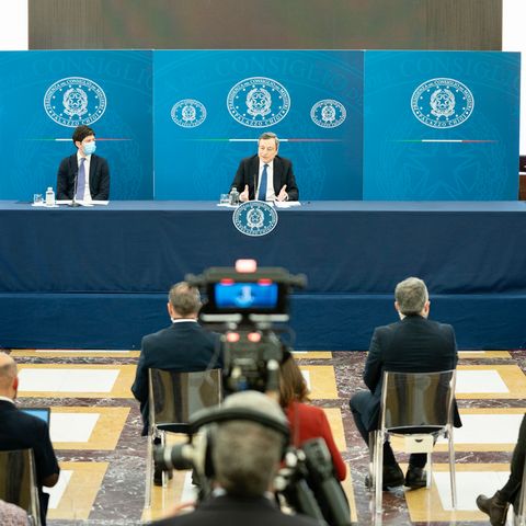 Conferenza stampa del Presidente Draghi