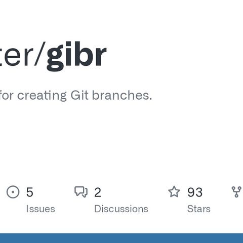 GitHub - ytreister/gibr: A Git CLI tool for intelligently creating ...