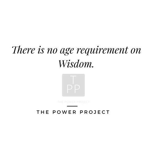 The Power Project Episode #2: Wisdom has no age requirement.  Tips from a YouTube extraordinaire.