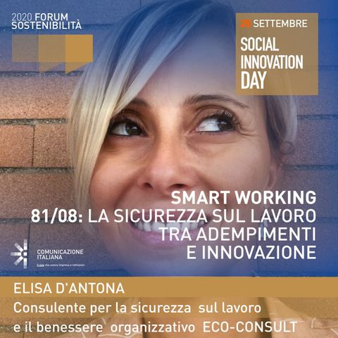 Digital Talk | Smart Working 81/08: la sicurezza sul lavoro tra adempimenti e innovazione | Eco-Consult | Forum Sostenibilità 2020