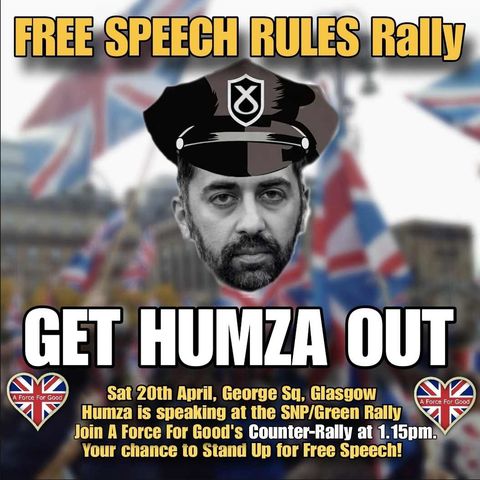 Announcing FREE SPEECH RULES Rally, Sat 20th Apr Ep 97. 10 April 2024