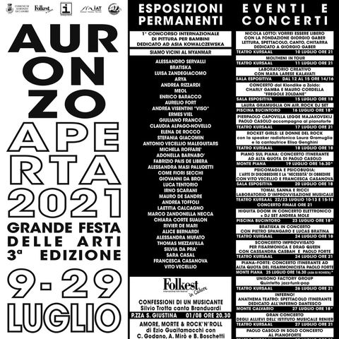 Auronzo Aperta E20 e CONCERTI dal 9 luglio