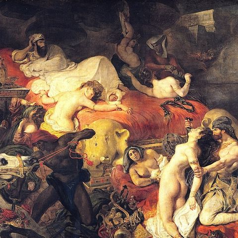 Luwr #7 – Eugene Delacroix, Śmierć Sardanapala, sala 700