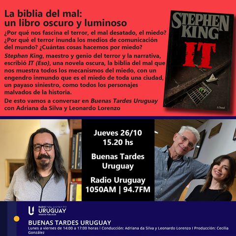 Buenas Tardes Uruguay | La biblia del mal: un libro oscuro y luminoso | It | Stephen King | 26-10-23