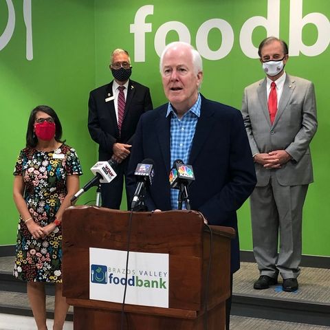 Senator John Cornyn visits Brazos Valley Food Bank