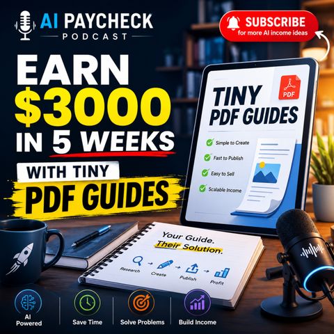 Earn $3000 in 5 Weeks with Tiny PDF Guides