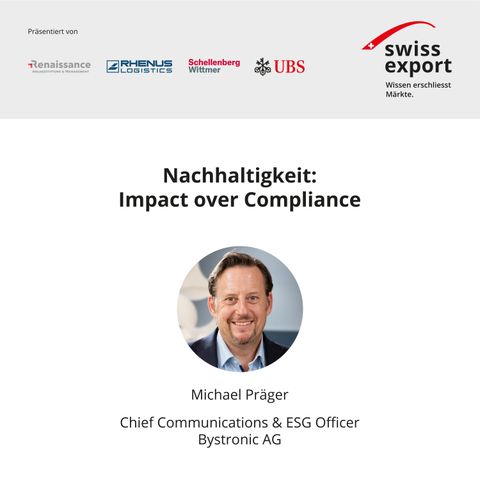 Nachhaltigkeit: Impact over Compliance | Michael Präger