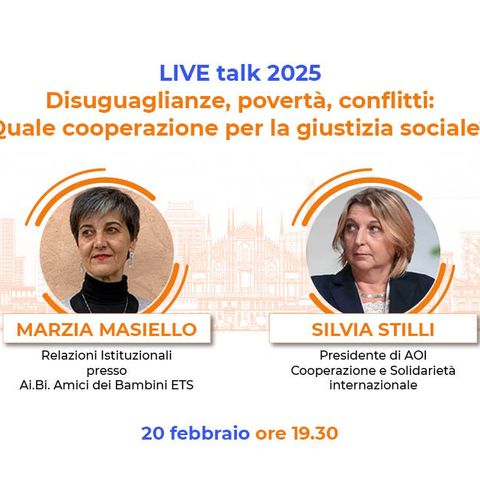 FarisTALK 2025: ospite Silvia Stilli. Disuguaglianze, povertà, conflitti: Quale cooperazione per la giustizia sociale?