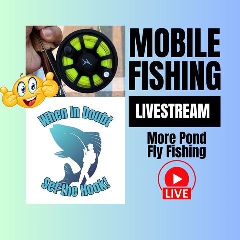 Fly Fishing - More Pond Fly Fishing - Whatever Bites- Mobile Fishing Livestream 27 (Audio Podcast)