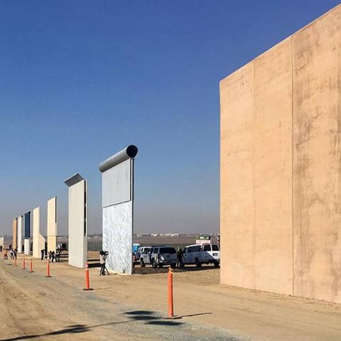 Parte del muro fronterizo listo a finales de 2020
