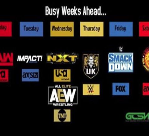 The Fall 2019 Wrestling TV Schedule