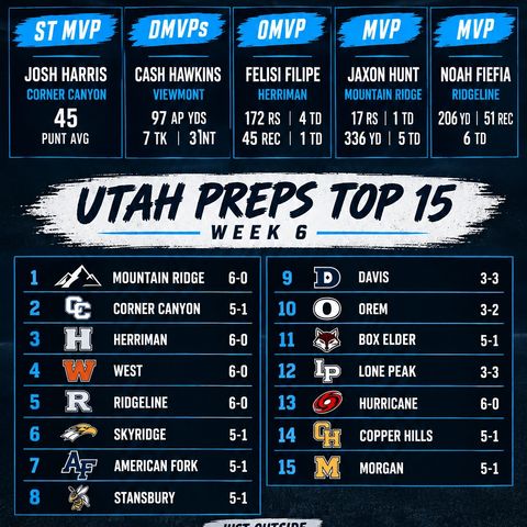 UTAH PREPS PODCAST — WEEK 6