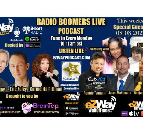 Radio Boomers Live, eZWay Network 08-08-2022 Feat. LA Italian Fest and Rock you