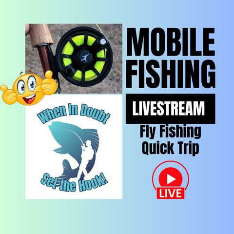 Pond Fly Fishing  - Quick Trip - Mobile Fishing Livestream 30 (Audio Podcast)