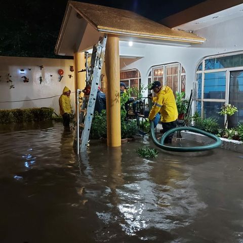 Lluvias intensas provocan inundaciones en Morelos