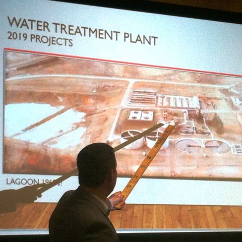 2019 03-18 Dave Fishel gave an overview of work starting on four city facilities