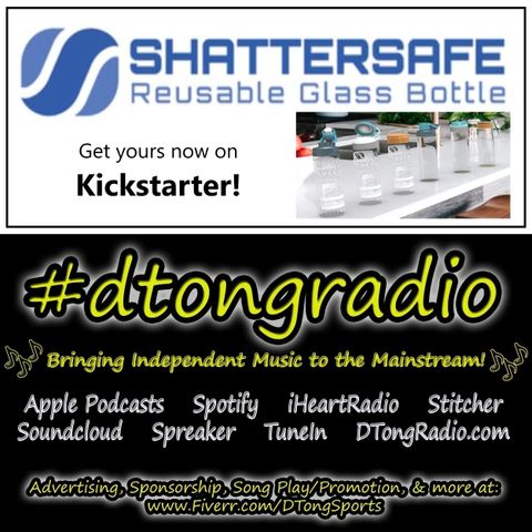 Top Indie Music Artists on #dtongradio - Powered by Shattersafe Reusable Glass Bottle