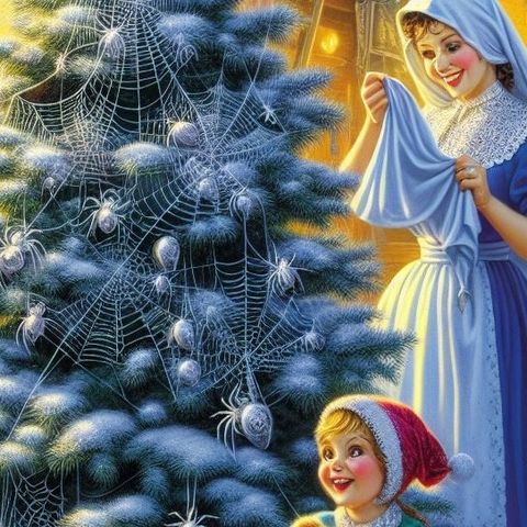 LA NOCHE DE LAS ARAÑAS.🎁 Cuento de navidad 🕸️❤️ La leyenda de las arañas que decoraron el árbol de Navidad 🕷️🎄✨