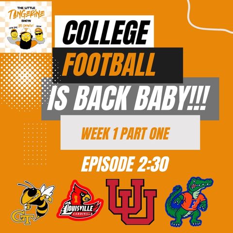 2:30 - Week 1 Preview (Part 1) (Thursday Games)