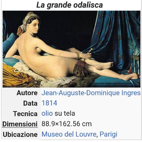 Dominique Ingres "La grande odalisca"