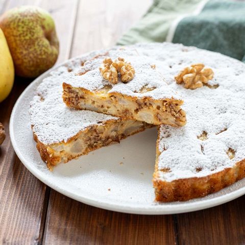 Torta di pere e noci