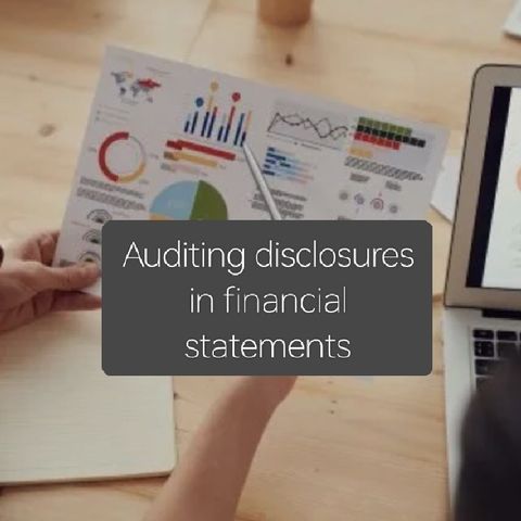 T.A.14. Auditing disclosures in financial statements