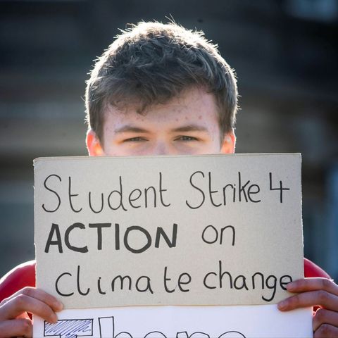Thousands of school children strike over climate change