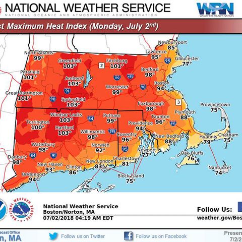 Fourth Day Of 90-Degree Temps In Store For Much Of Massachusetts