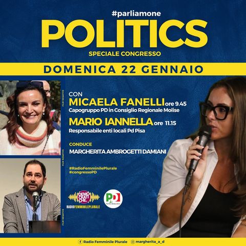 #SpecialeCongresso 🎧 Micaela Fanelli_capogruppo PD consiglio regionale Molise